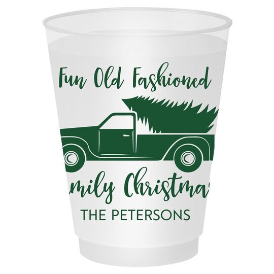 Fun Old Fashion Christmas Shatterproof Cups